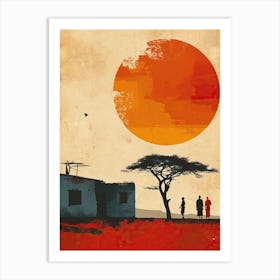 Earthly Elegance; Sahara Serenade, Africa Art Print