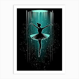 Ballerina In The Rain Art Print