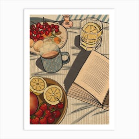 Summer Still Life Fruit Art Print