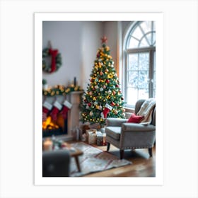 Christmas In The Living Room 2 Art Print