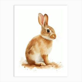 Thrianta Rabbit Nursery Illustration 3 Art Print