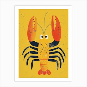 Yellow Lobster 4 Art Print