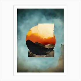 Sunset Over The Mountains Art Print