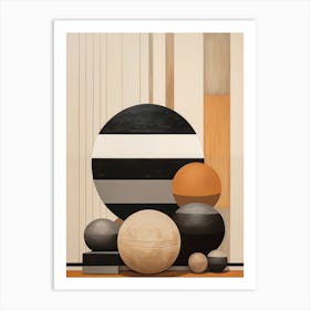 Abstract Spheres 1 Art Print