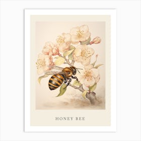 Beatrix Potter Inspired  Animal Watercolour Honey Bee 2 Art Print