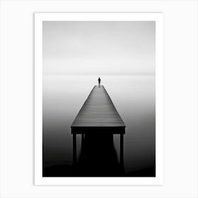 Man On A Pier 1 Art Print