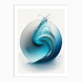 Water Symbol Waterscape Crayon 1 Art Print
