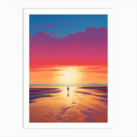 A Painting Of Camber Sands East Sussex 4 Art Print