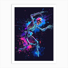 Skeleton Dance 5 Art Print