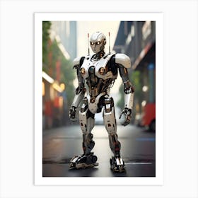 Futuristic Robot Art Print