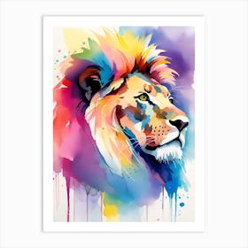 Lion Painting 12 Art Print