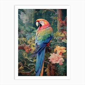 Tropical Colors: Parrot Wall Art Art Print