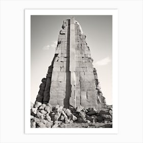 Luxor, Egypt, Black And White Photography 4 Art Print