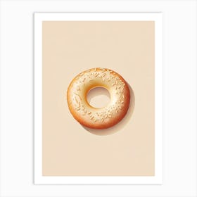 Schmear Bagel Marker Art 1 Art Print