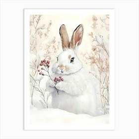 Snow Bunny Art Print