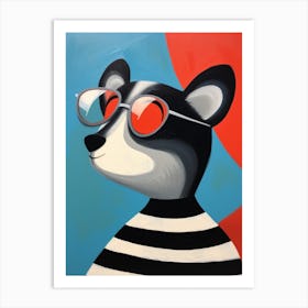 Little Lemur 3 Wearing Sunglasses Art Print