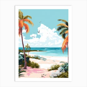 Eagle Beach, Aruba, Matisse And Rousseau Style 1 Art Print