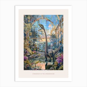 Dinosaur In The Glass Greenhouse 1 Poster Art Print