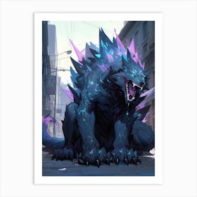 Godzilla Art Print