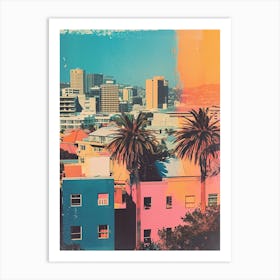 Cape Town Retro Polaroid Inspired 4 Art Print