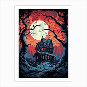 Haunted House Art Print