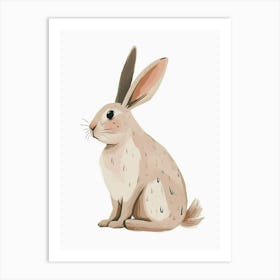 Tans Rabbit Kids Illustration 1 Art Print