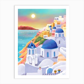 Santorini, Greece Art Print