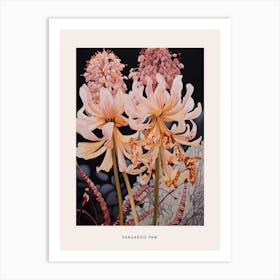 Flower Illustration Kangaroo Paw Flower 1 Poster Art Print