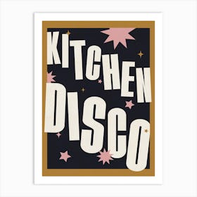 Navy Kitchen Disco Art Print