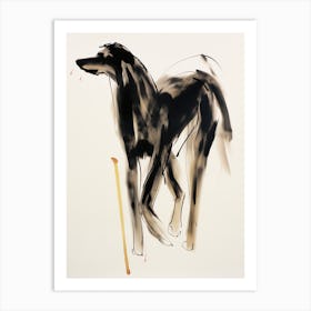 Dog In Ink 4 Art Print