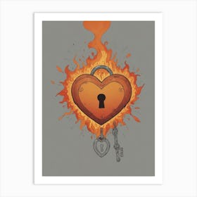 Heart Of Fire 65 Art Print