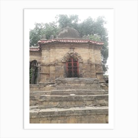 A Single Stone Temple By Binod Dawadi Art Print