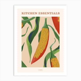 Abstract Corn Pattern Illustration 1 Poster 2 Art Print