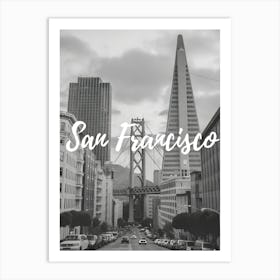 San Francisco Vintage Travel Affiche