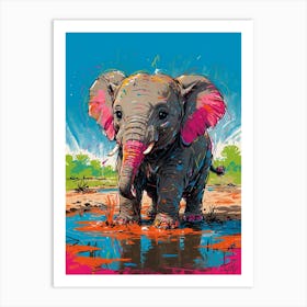 Elephant Canvas Print Art Print