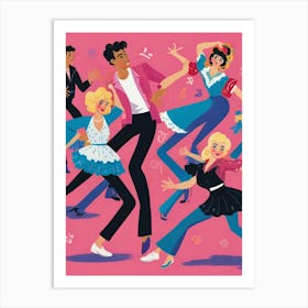 Dancers At The Disco Art Print