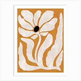 Flower In Orange And White Art Print