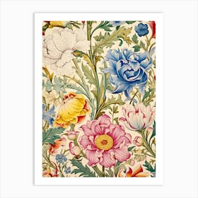 Floral Wallpaper 89 Art Print