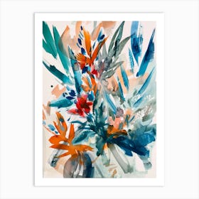 'Blue And Orange' 1 Art Print