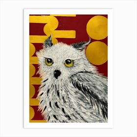 Polar owl with theorema Art Print