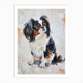 Japanese Chin Acrylic Painting 2 Art Print