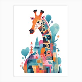 Abstract Giraffe Art Print