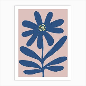 Blue Daisy Art Print