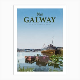 Visit Galway Art Print