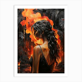 Flames Of Fire 1 Art Print