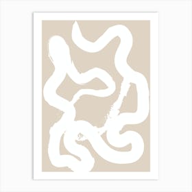 White Snake Art Print