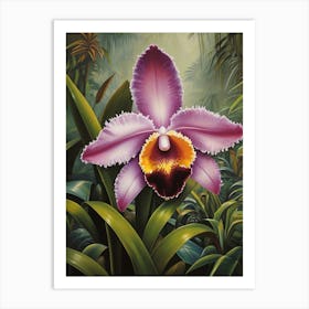 Orchid In The Jungle Art Print