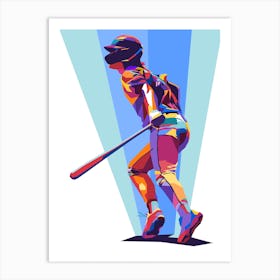 Baseball Pop Art Art Print