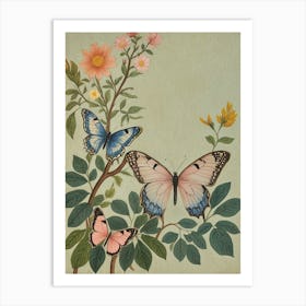 Three Butterflies Art Print