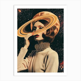 Saturn Woman Art Print